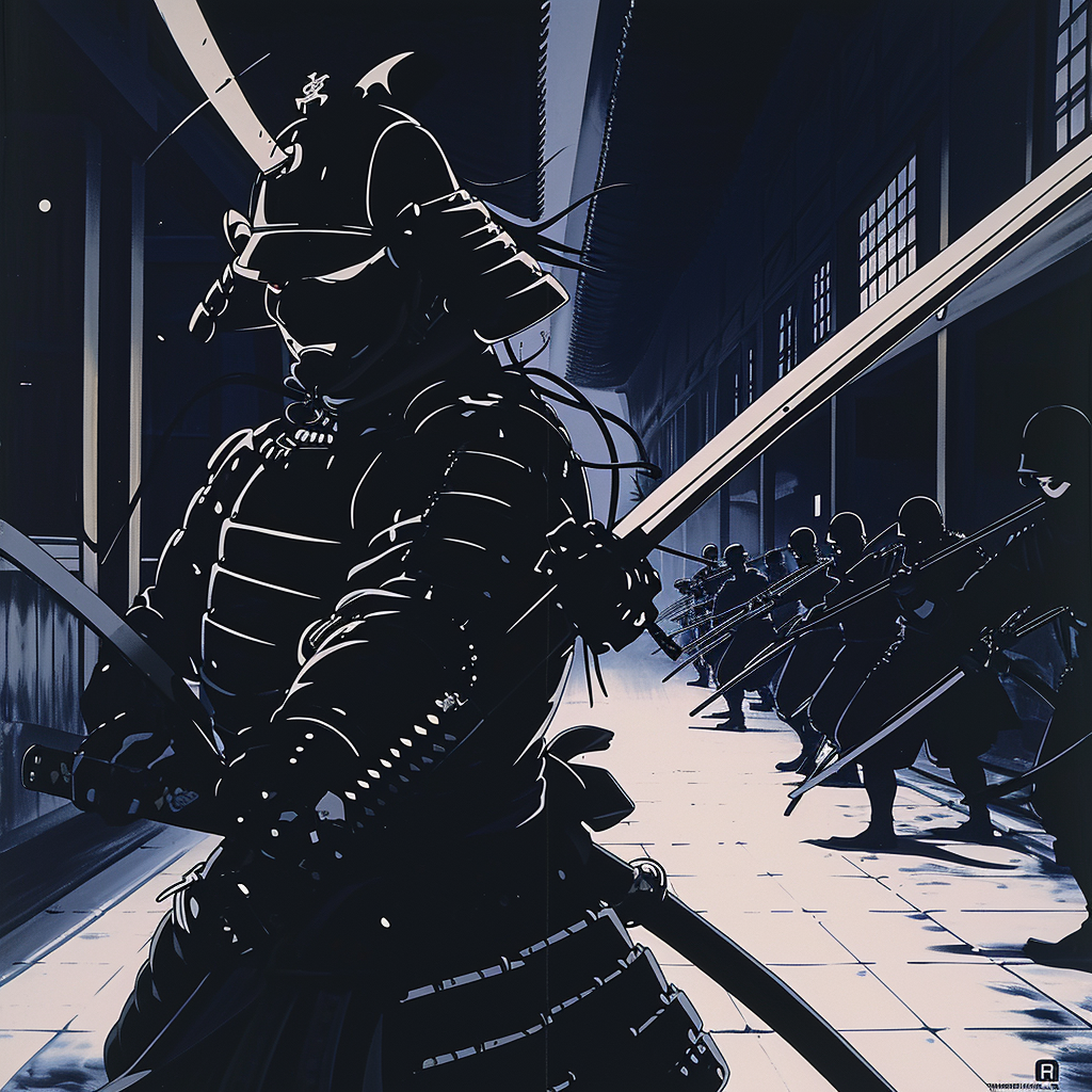 Armoured Samurai Ninja Fight Image