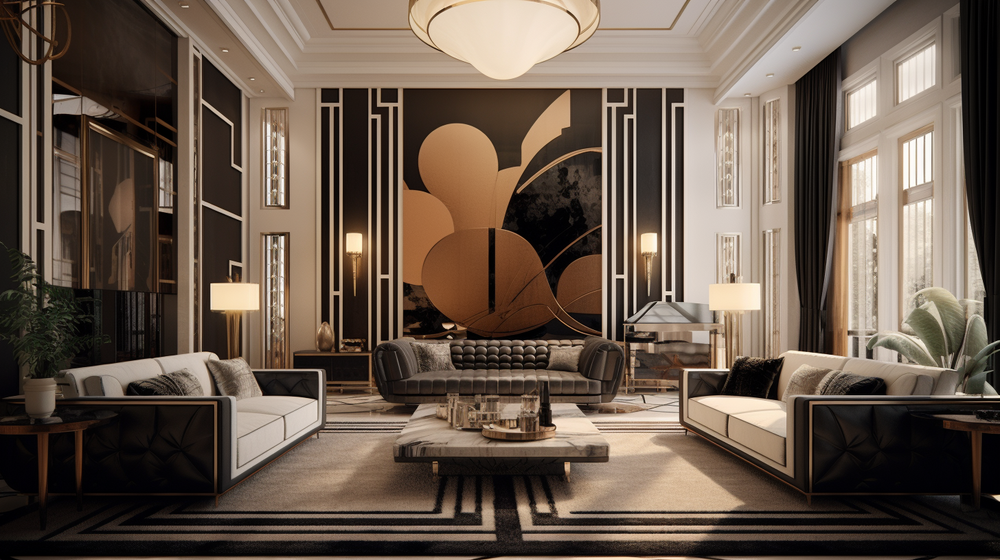 Art Deco Living Room Design