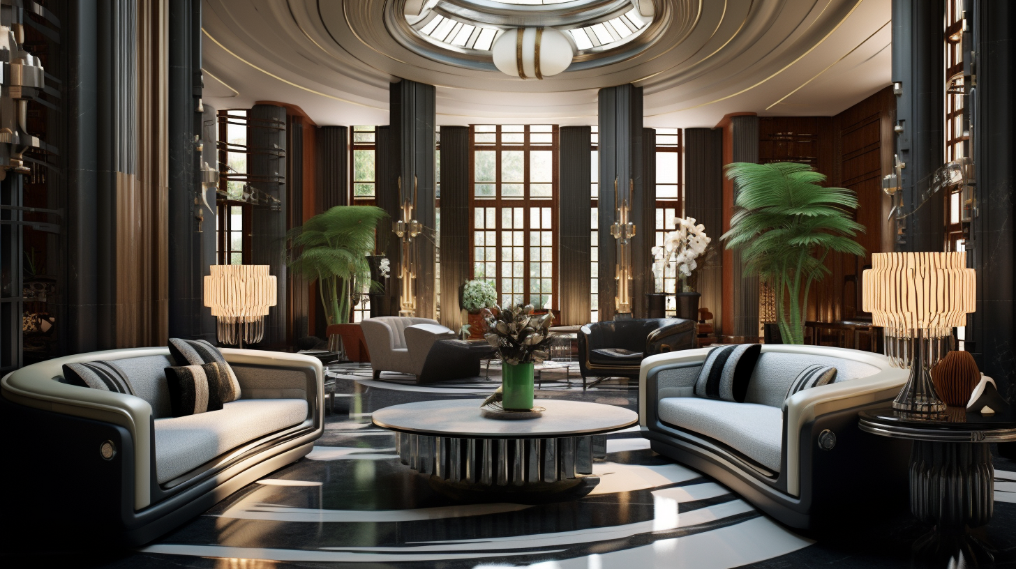 Stylish Art Deco Living Room