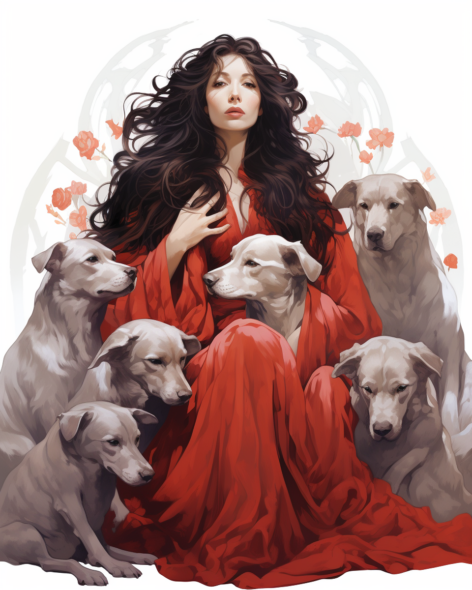 Art Nouveau Kate Bush Hounds of Love