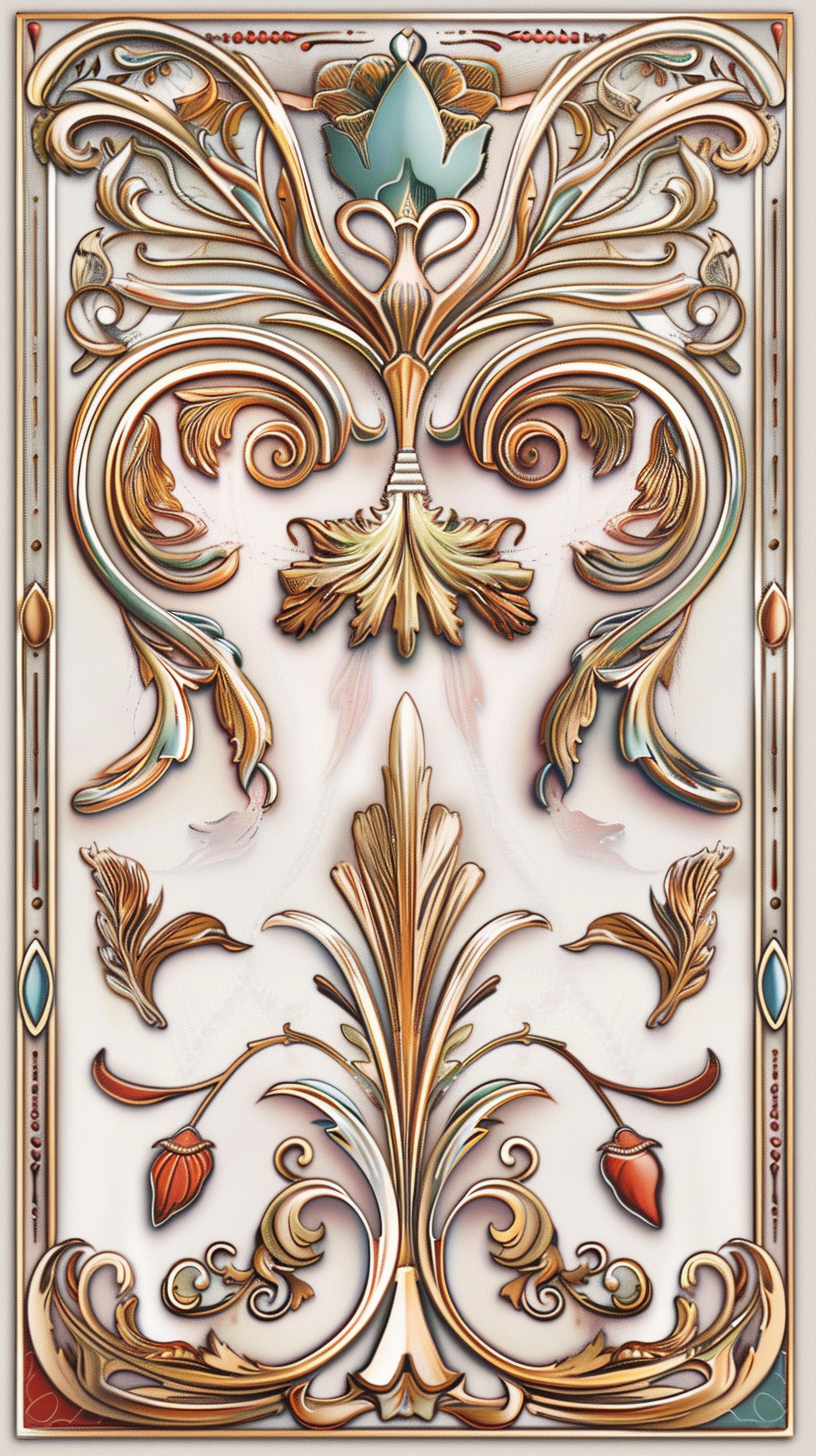 Beautiful Art Nouveau Picture Frame Patterns