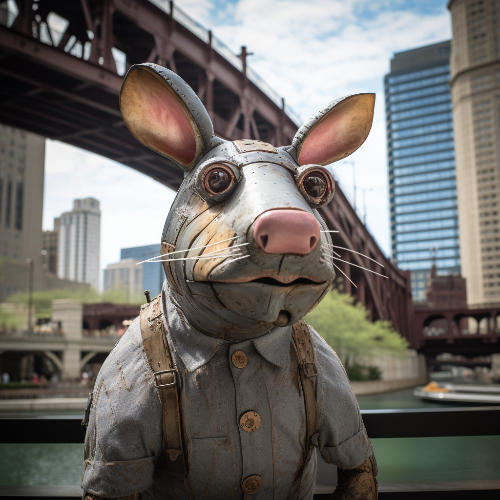 Cute Arthur the Aardvark in Chicago