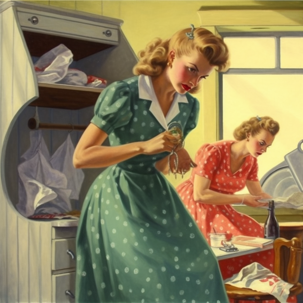 Arthur Sarnoff-style image depicting despair and loss