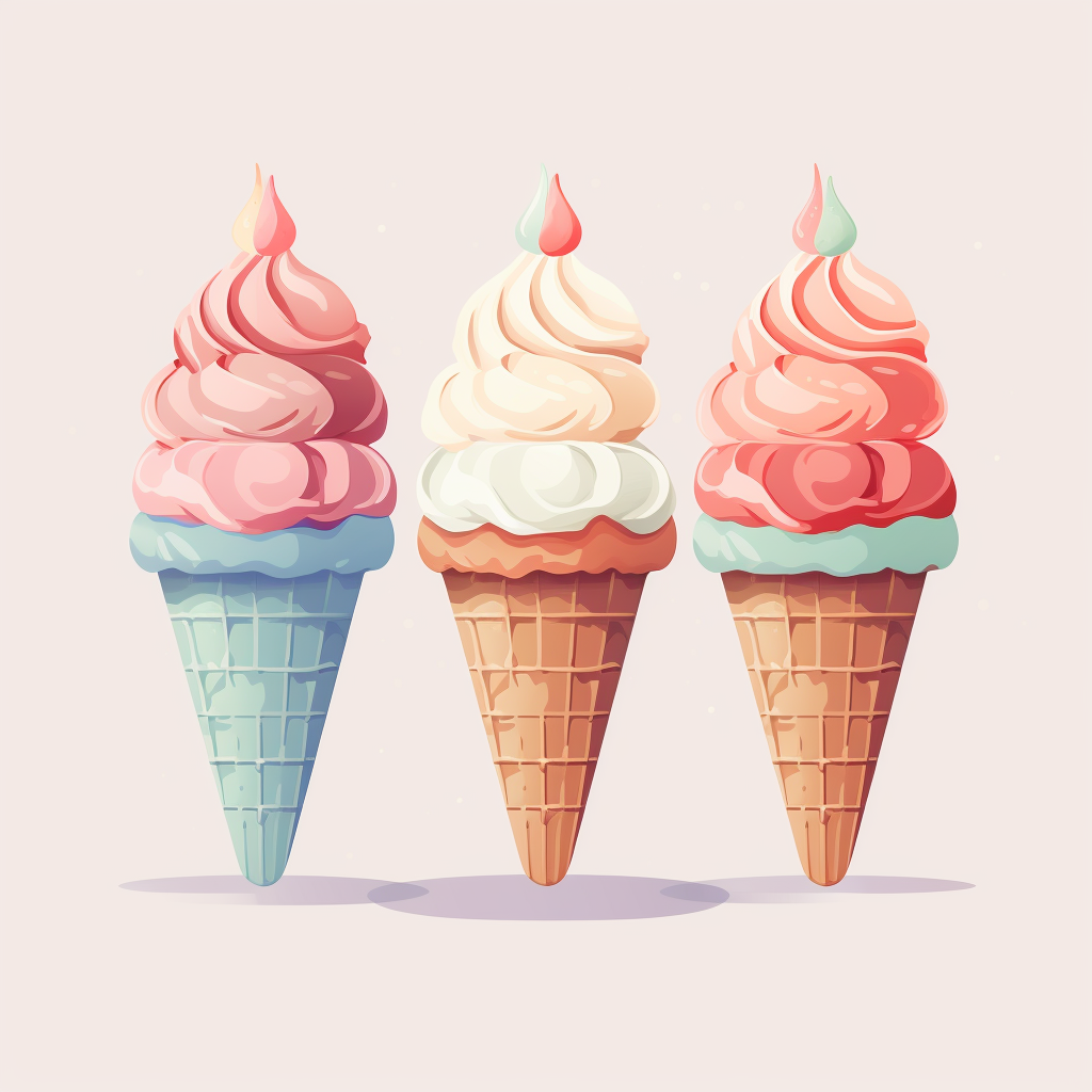 Minimalistic and Modern Artisan Ice Cream Label