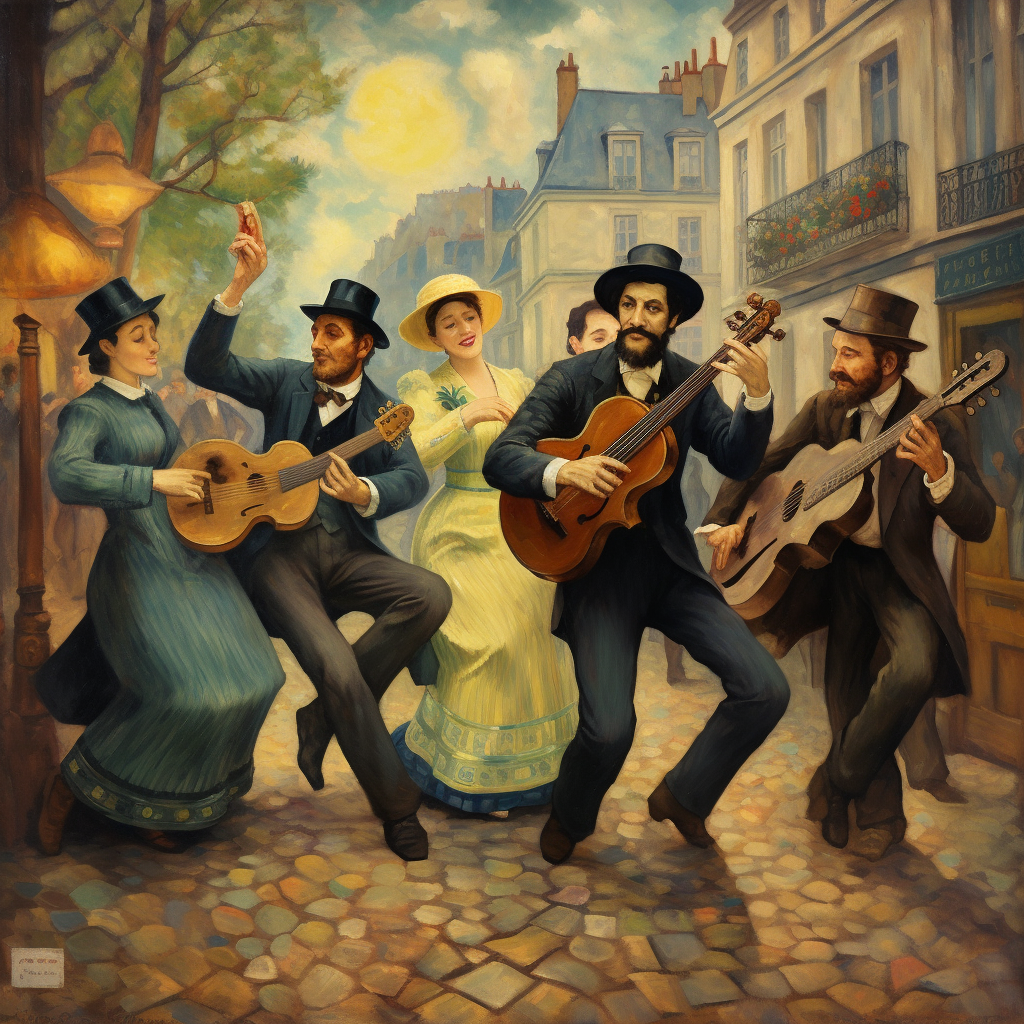 Artistic Paris Singing Dancing Image