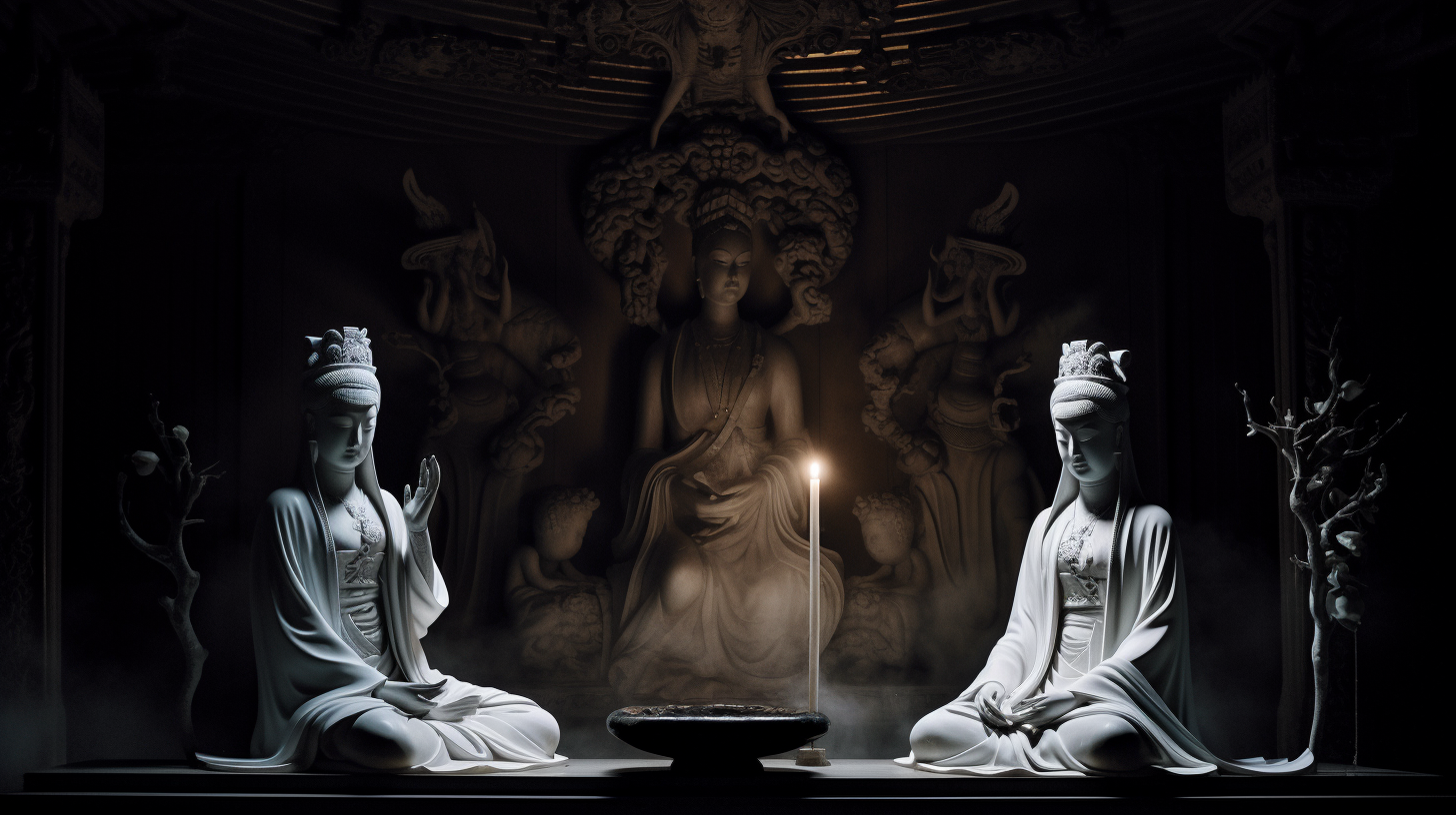 Ascended Masters Meditation Temple Scene