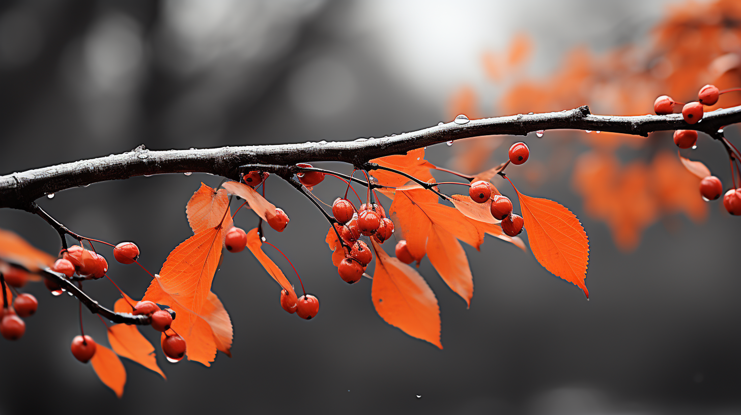 Vibrant autumn leaves in Asheville NC