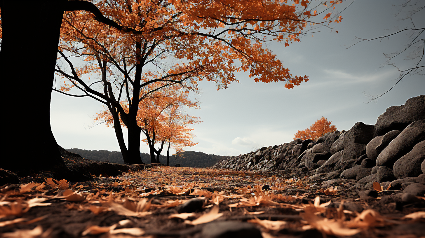 Vibrant autumn colors in Asheville