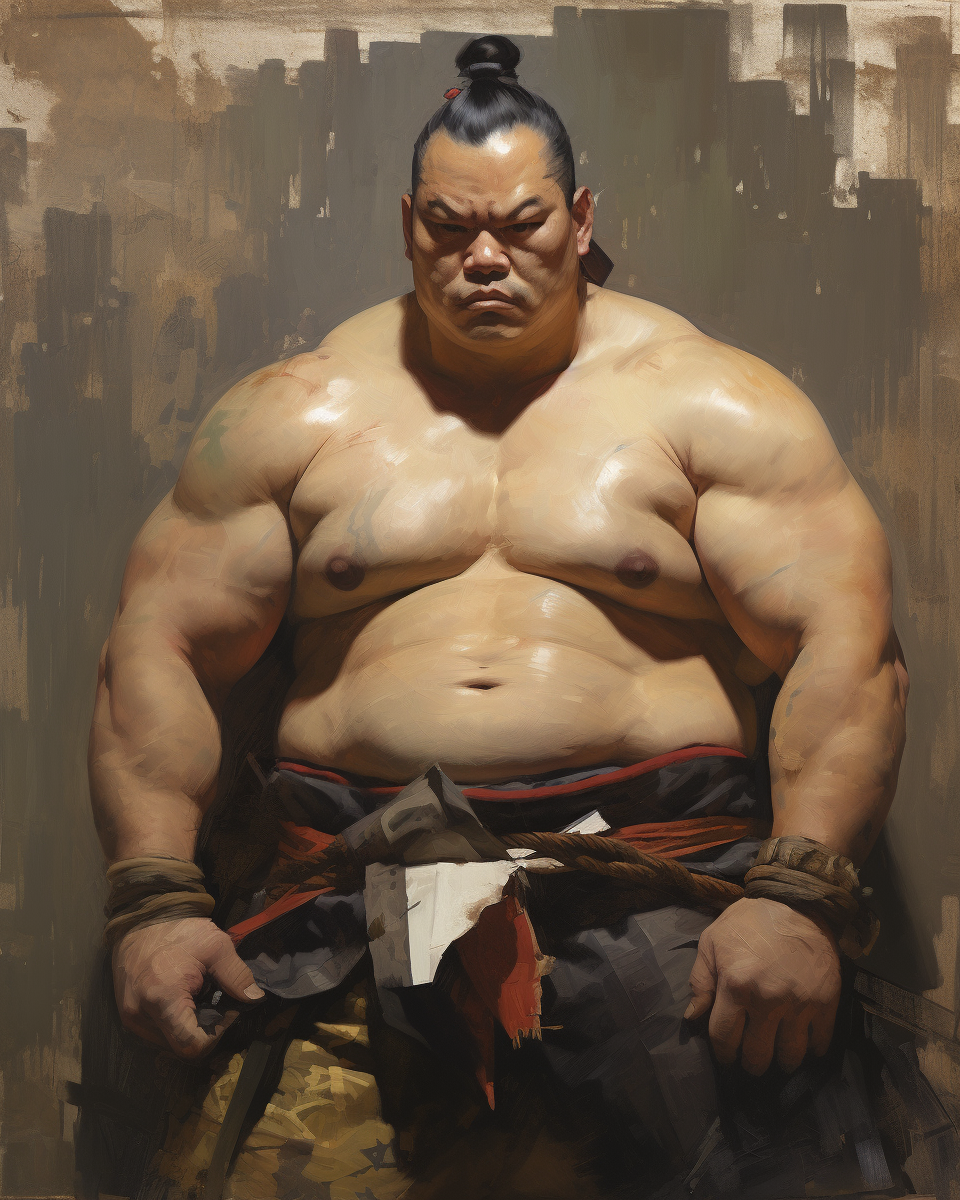 Ashley Wood's Sumo Wrestler Painting