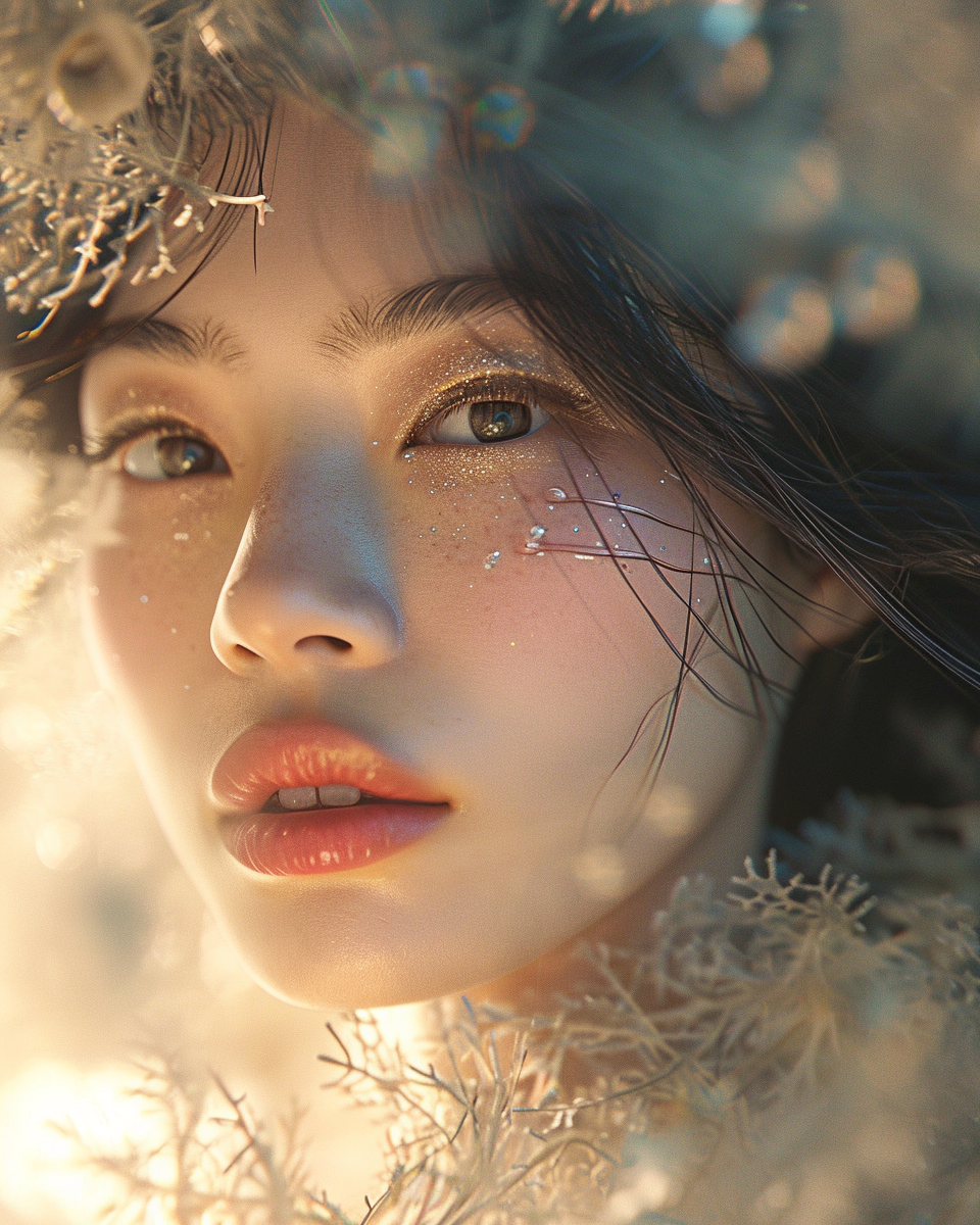 Beautiful Asian Supermodel in Vogue Editorial