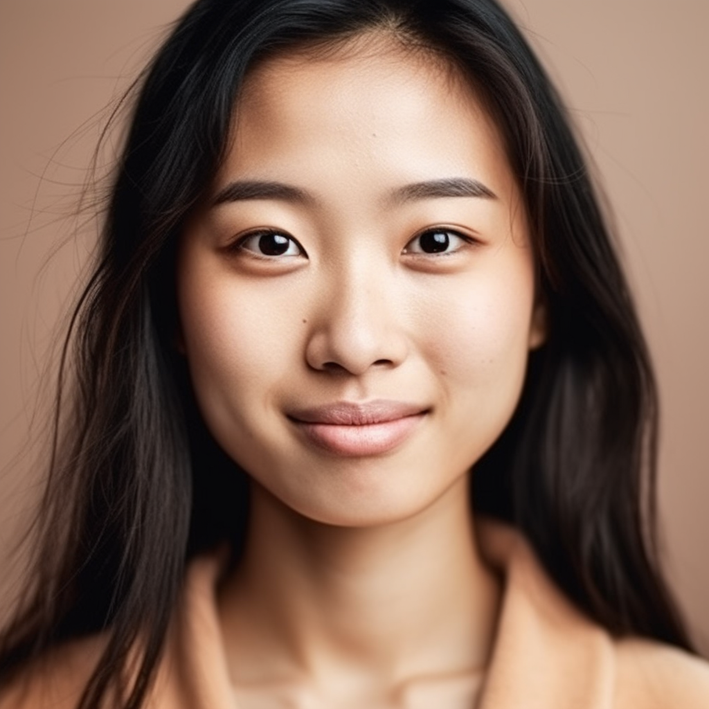 Beautiful Asian woman with elegant smile