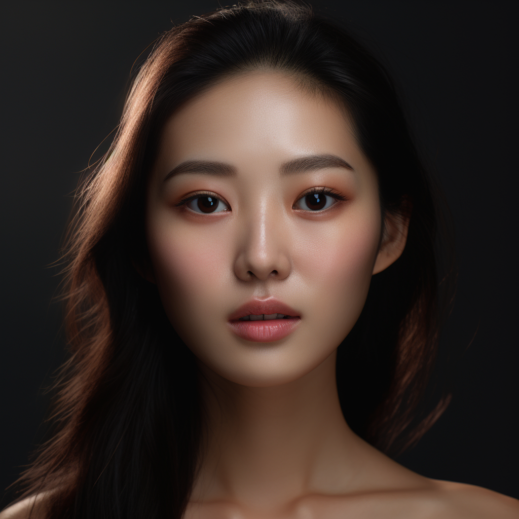 Asian woman with soft makeup look