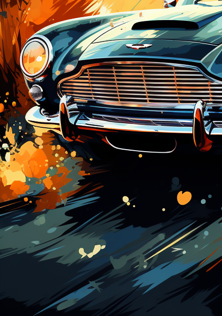 Aston Martin DB5 racing game glamor