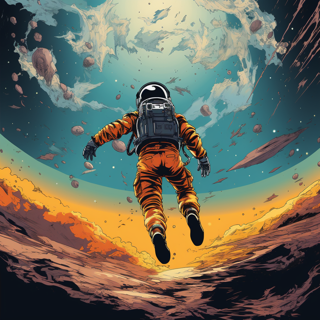 Astronaut in Comic Style