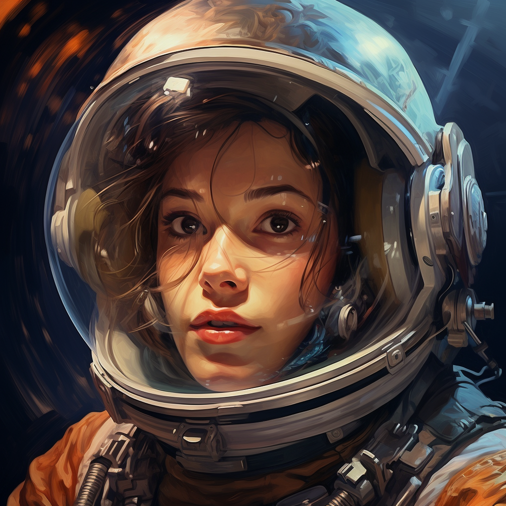 Realistic Astronaut Holding Planet Image