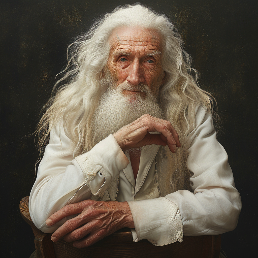 Astronomer Actor Old Age Dry Unique Long Hair