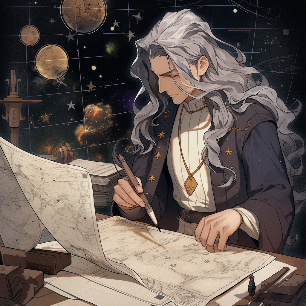 Astronomer actor with unique old age look