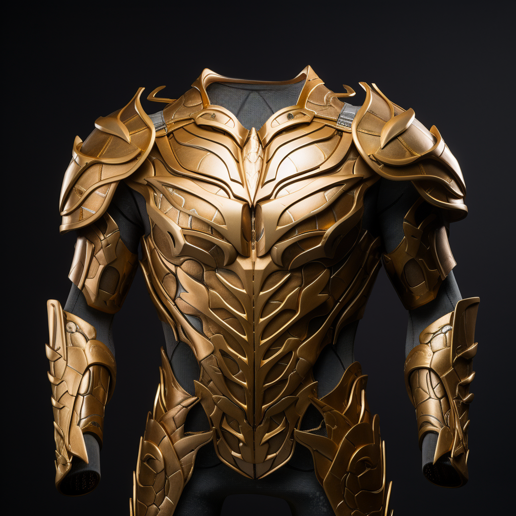 Gold Armor with Athletic Torso Design