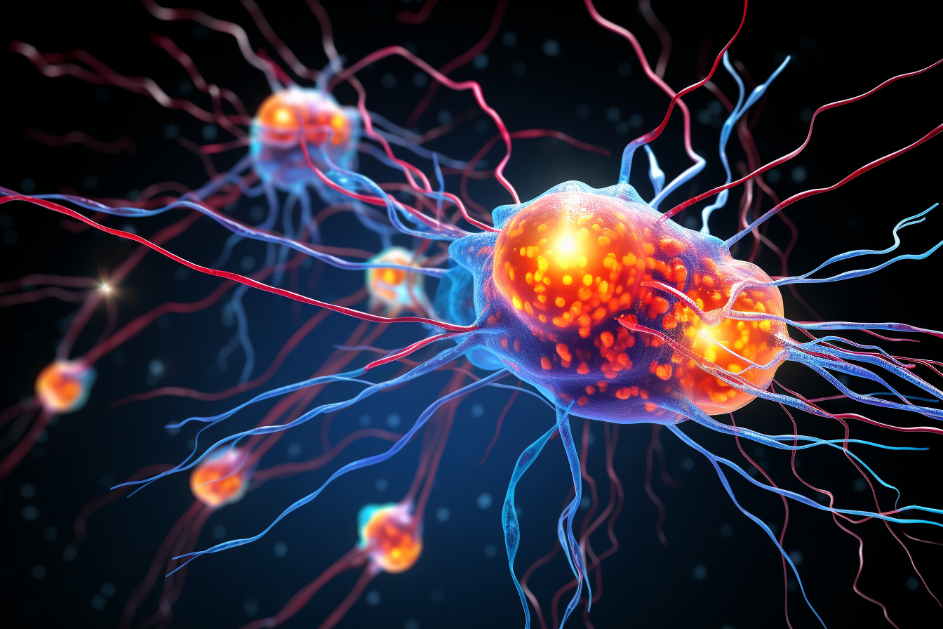 Illustration of Brain's Dual-Chemical Switch for Attention