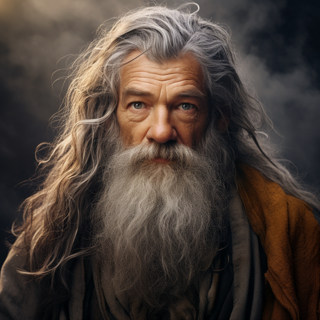 Attractive Gandalf with magic powers