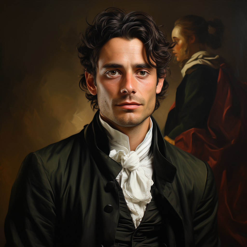 Portrait of an attractive Victorian man