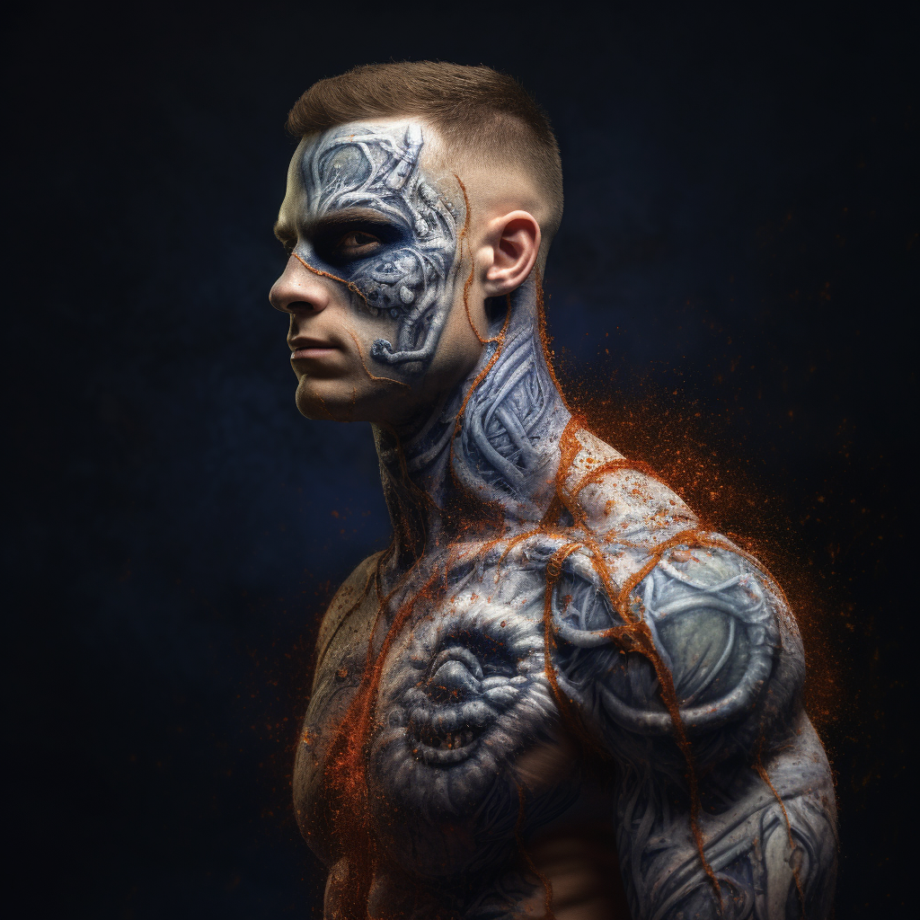 Auburn football player as Frankenstein