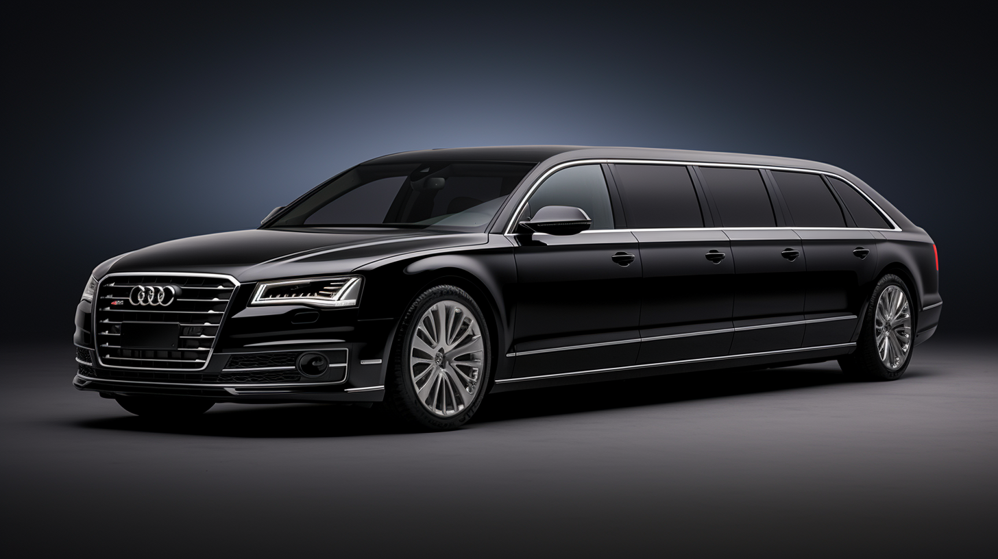 Audi limousine in luxury style