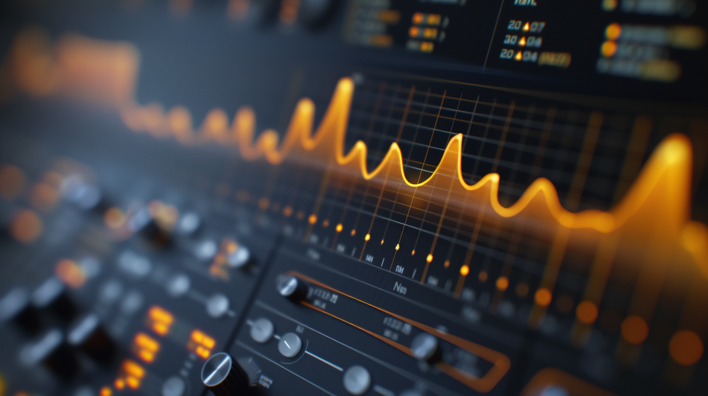 Audio Spectrogram on Computer Screen