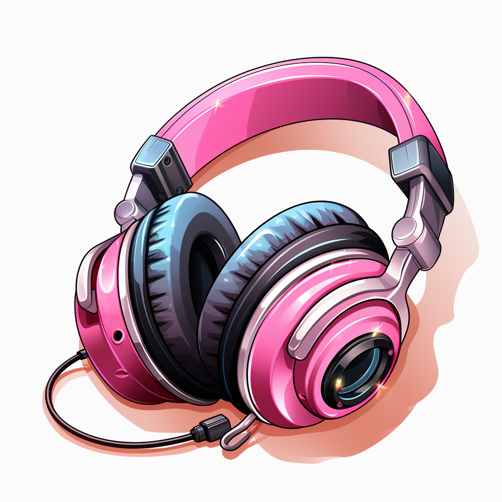 Pinkish audio book player logo