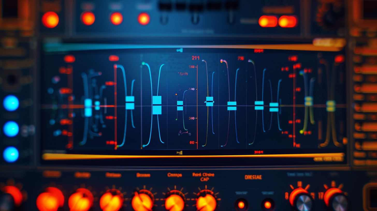 Audio compressor limiter spectrogram