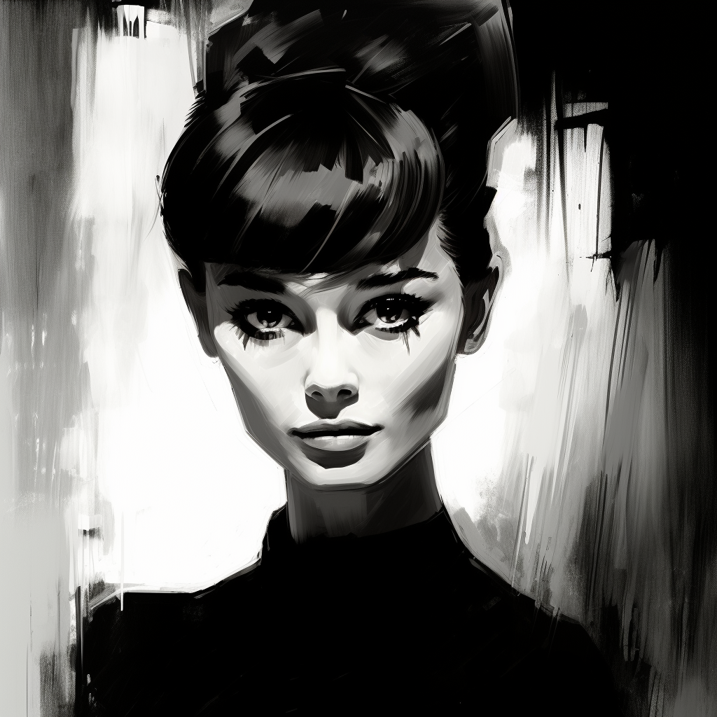 Audrey Hepburn in German Expressionism