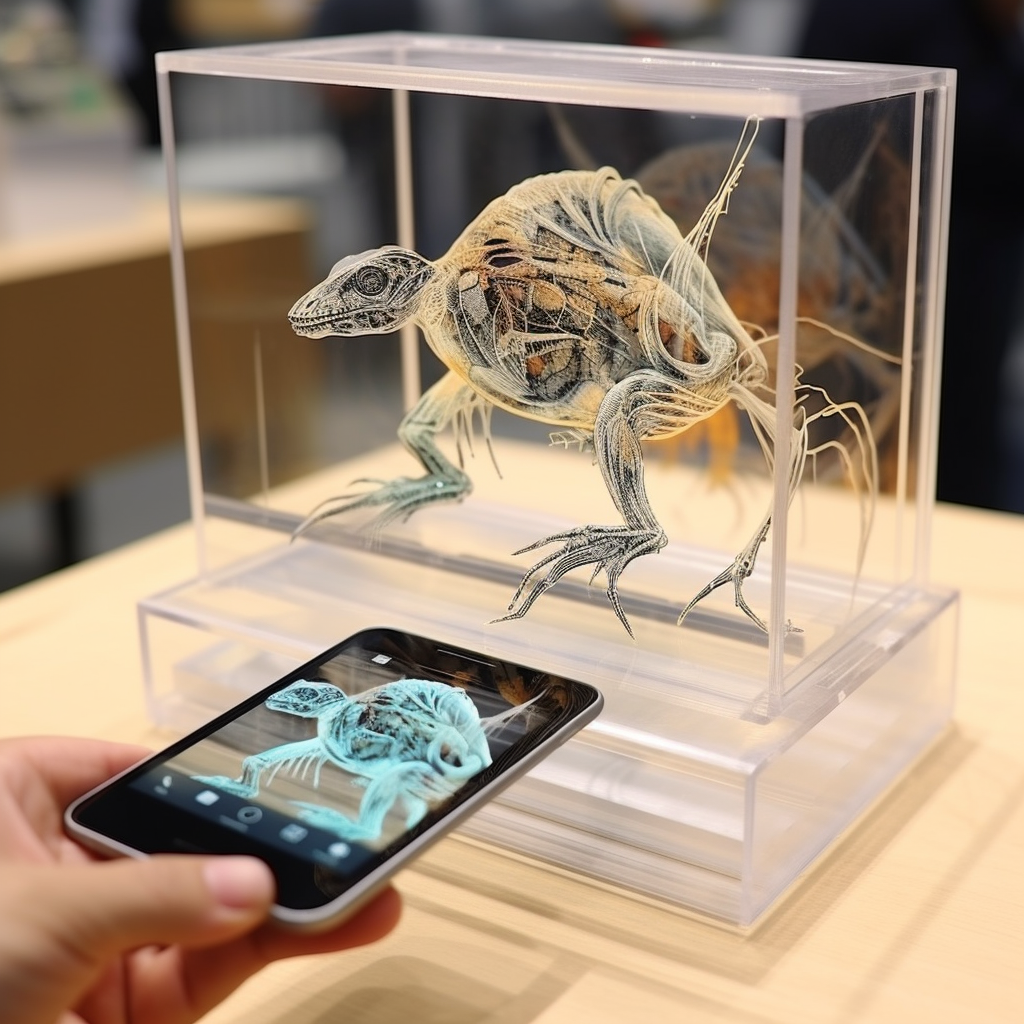 Augmented Reality Art Box with Digital Creatures