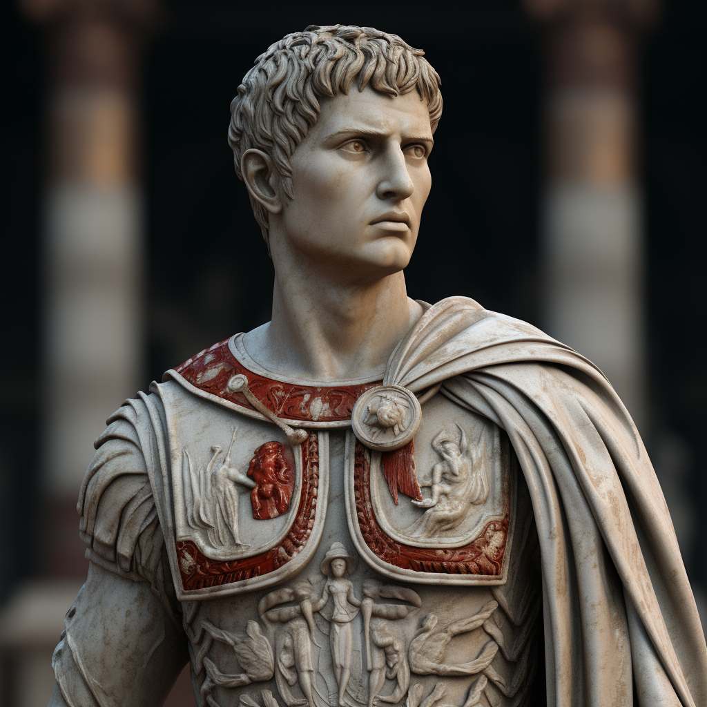 Augustus Statue in Hyper-Realistic Glory  ?