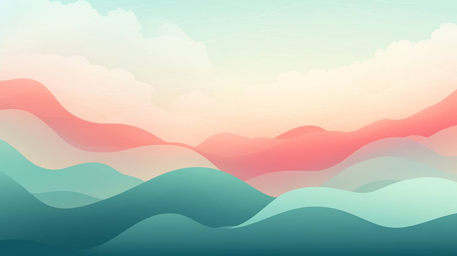 Aurora Jade Minimal Background Design Illustration