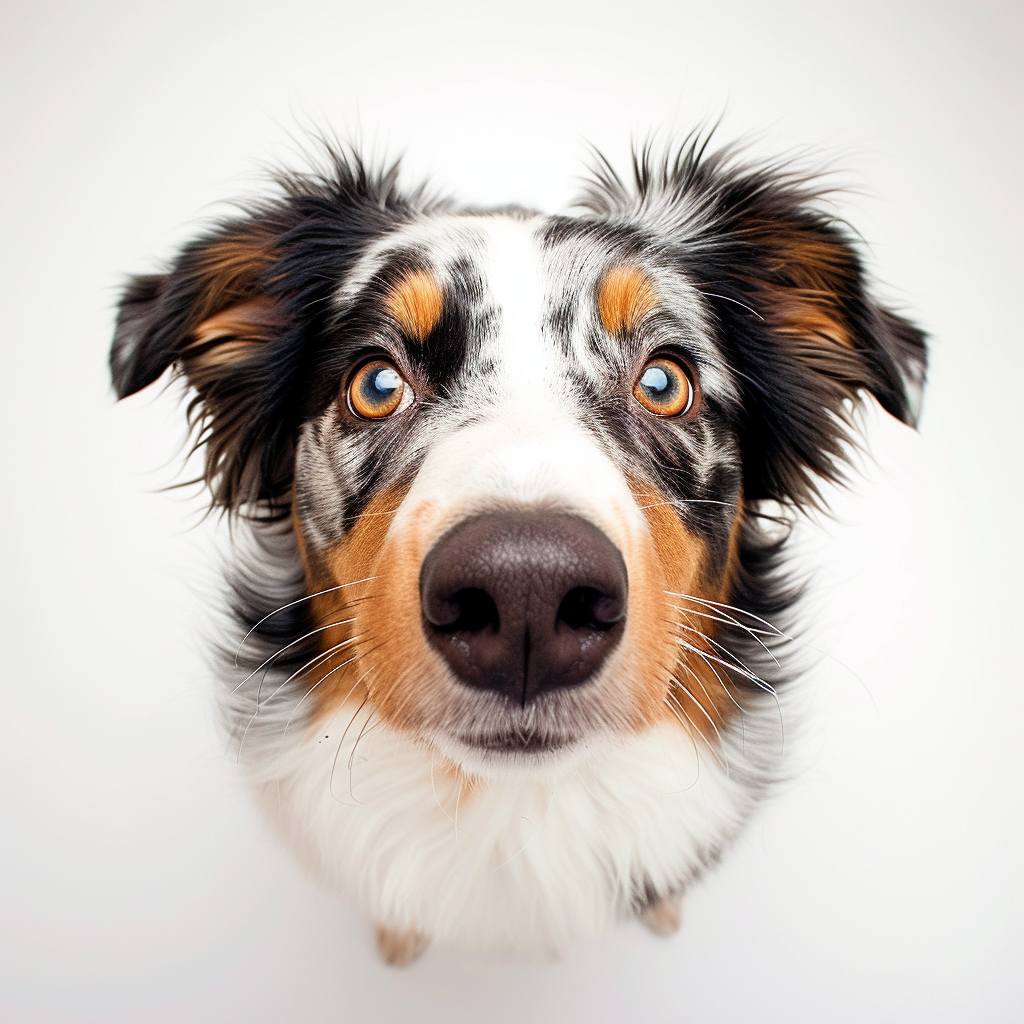 Aussie Breed Dog Wide Angle