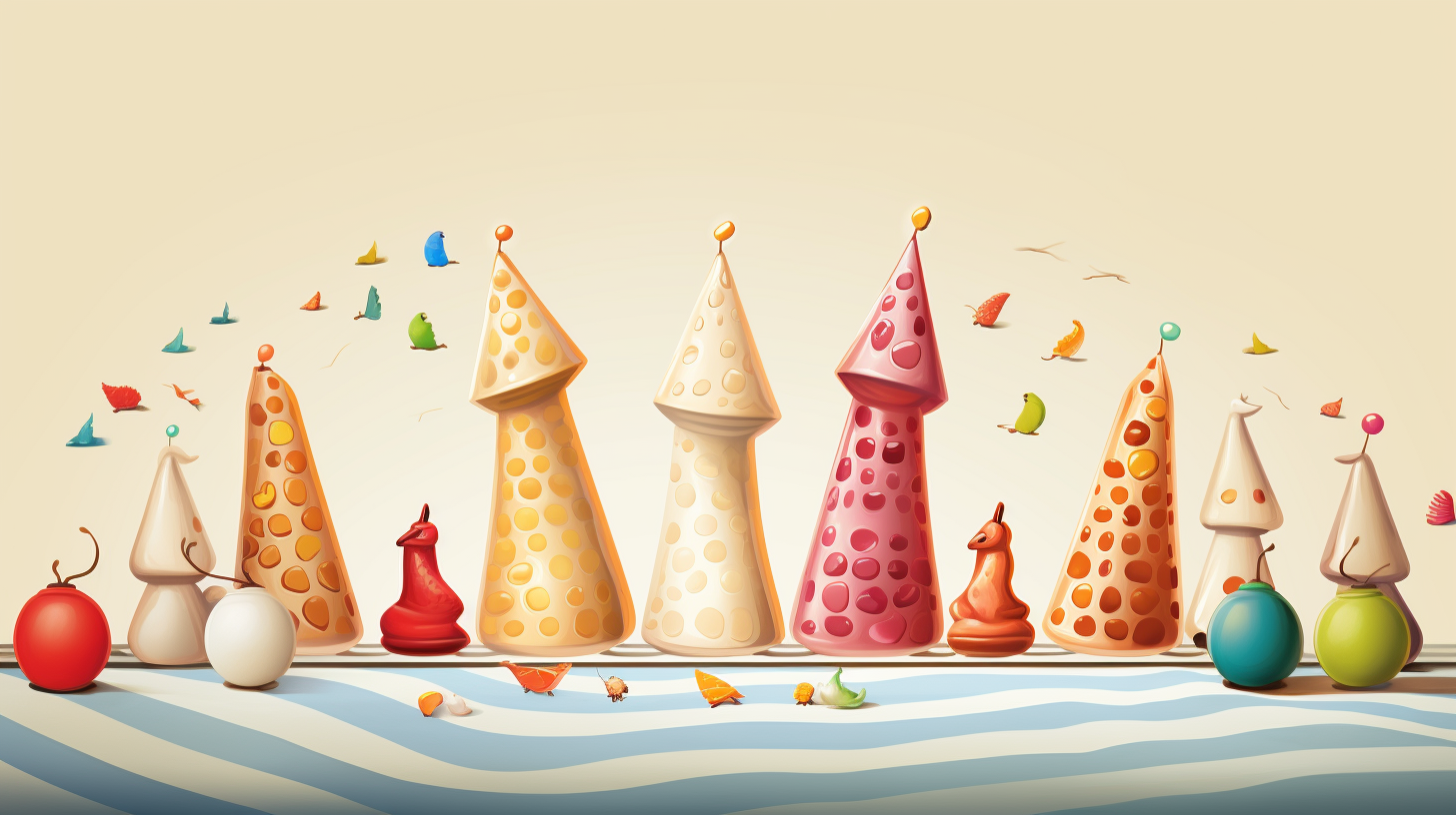 Colorful cones with Skittles party