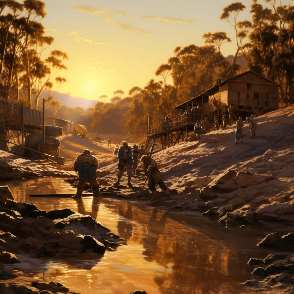 Historical gold mining in Australia