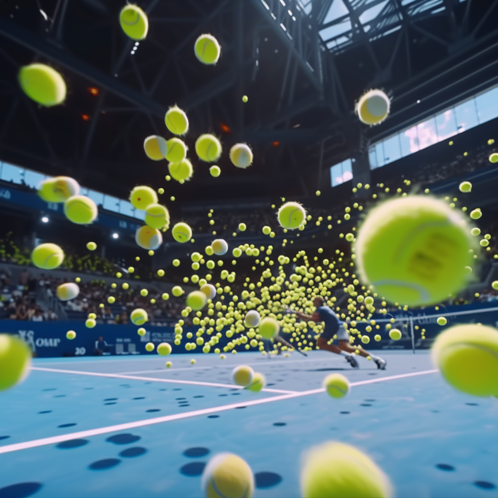 Tennis balls hitting humans at Australian Open