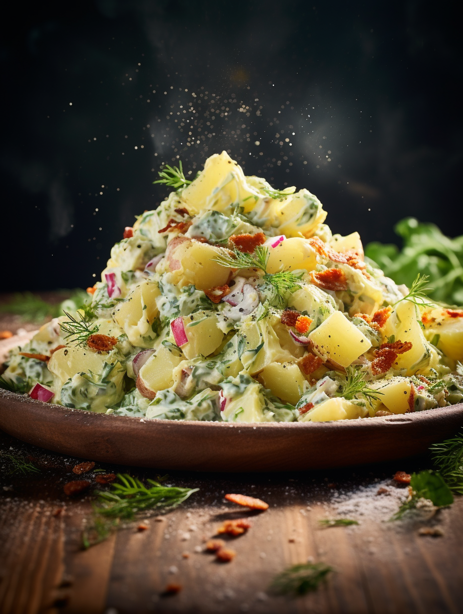 Flavorful Austrian potato salad dish