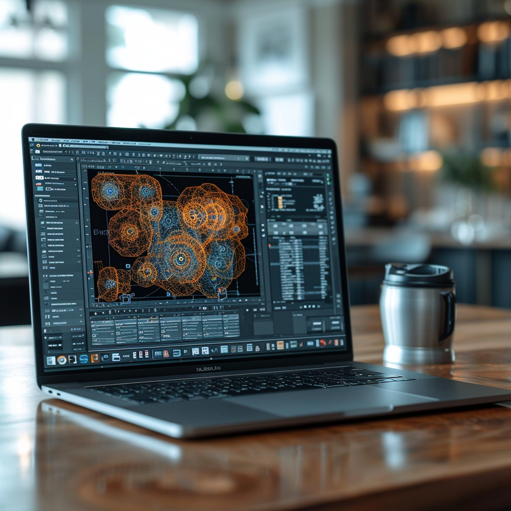 Autodesk Fusion laptop mockup