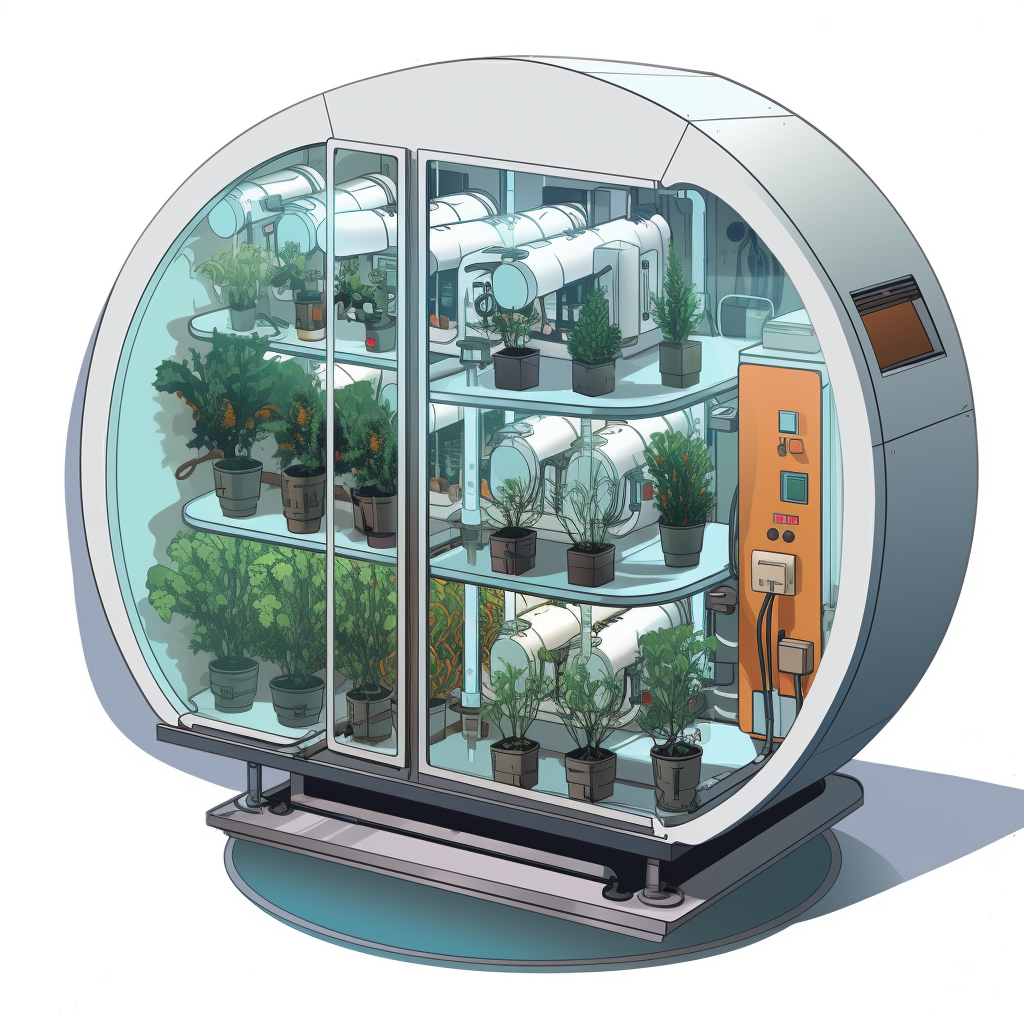 Illustration of an Automated Prototech Bioreactor Cultivation Chamber