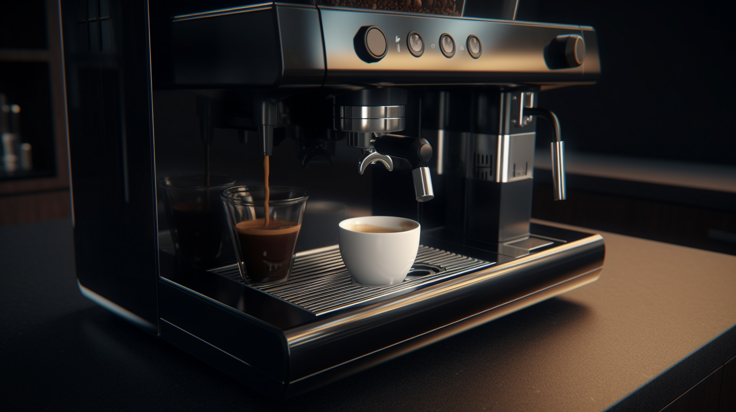 Modern automatic coffee machine for home