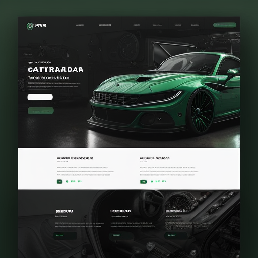 Professional Automotive Repair Website with Green Elements