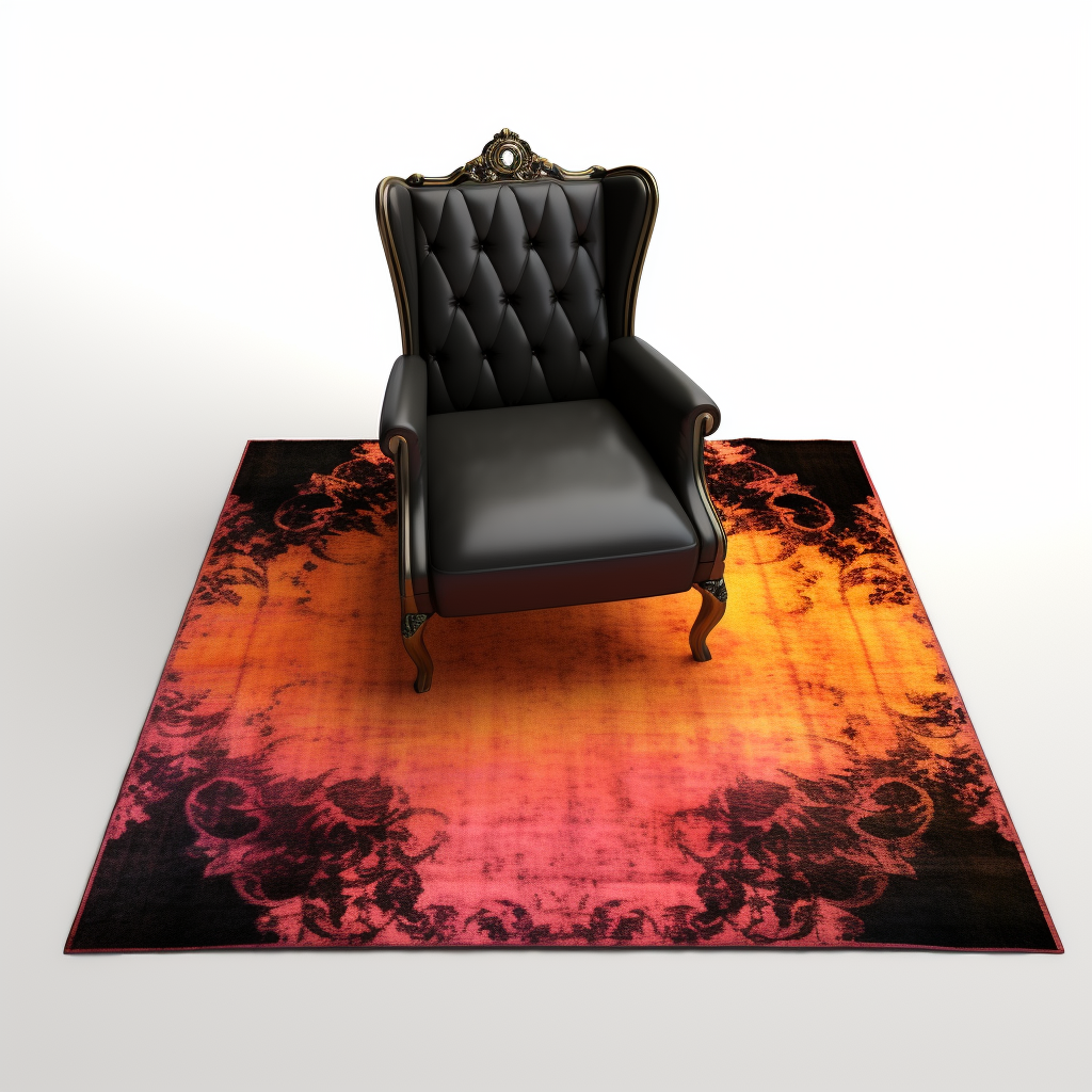 Colorful Autumn Grunge Gothic Orange Rug