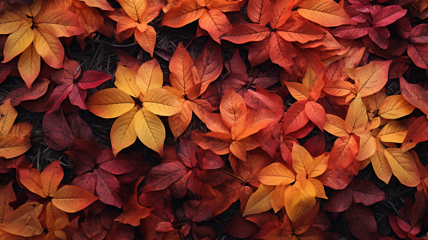 Scenic Autumn Leaves Background