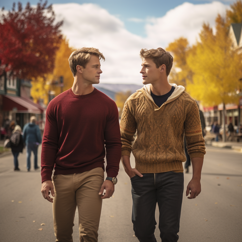 Couple enjoying Harvest Festival together