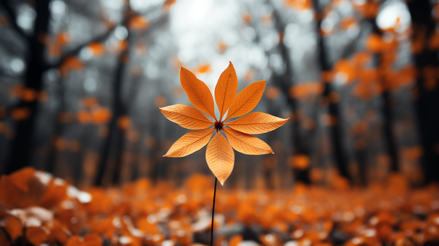 Vibrant autumn peak leaves in Asheville