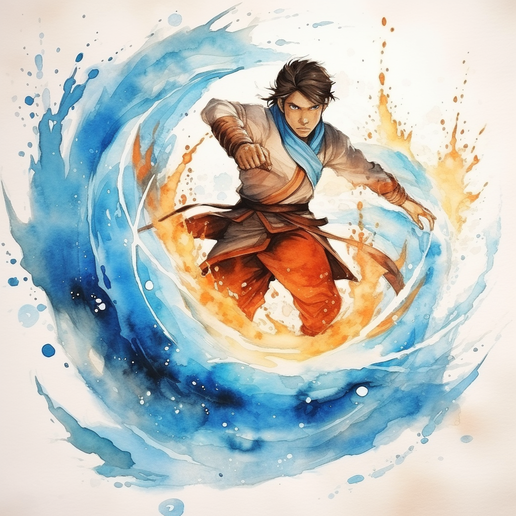 Water Bender Fighting Fire in Paris