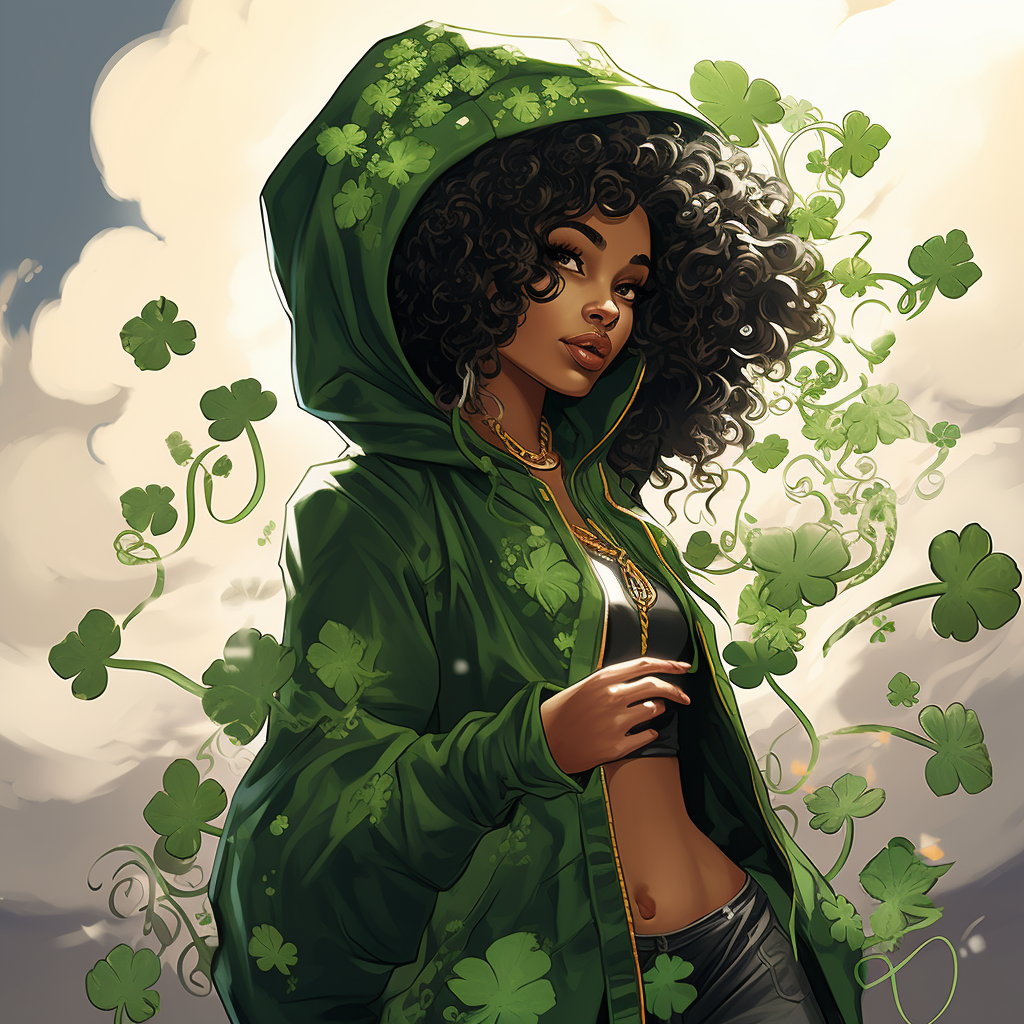 Avatar with Shamrocks and Hip-Hop Style