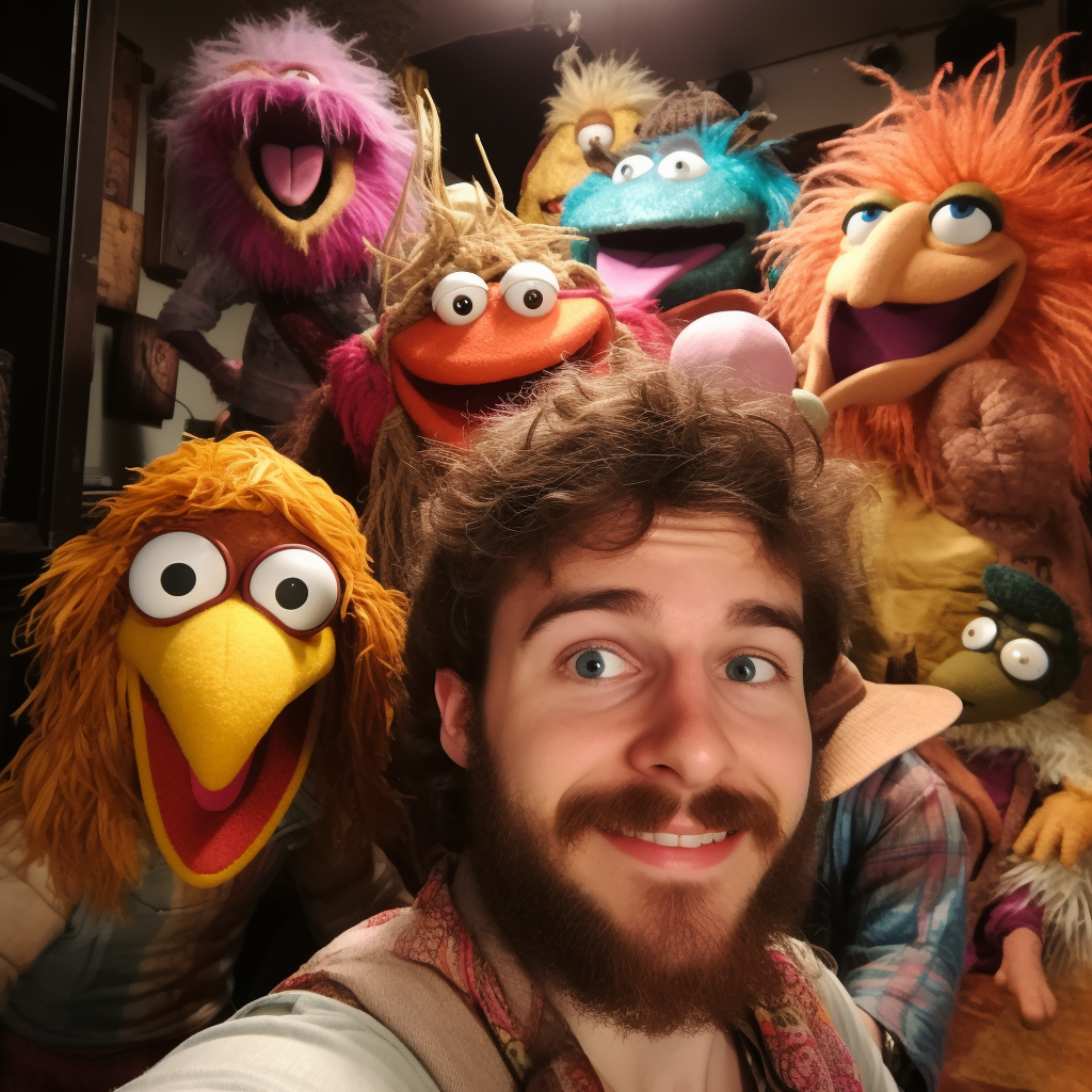 Selfie of Average D&D Player as Muppet